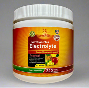 Hydration Plus Electrolyte from High Desert Nutrition (225 grams/60 Servings)