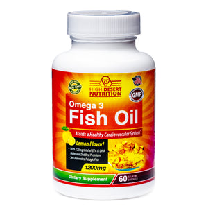 Omega 3 Fish Oil from High Desert Nutrition (60 soft gel capsules/1200mg)