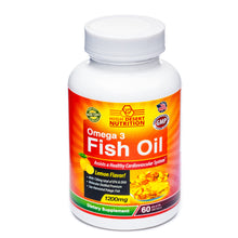 Load image into Gallery viewer, Omega 3 Fish Oil from High Desert Nutrition (60 soft gel capsules/1200mg)